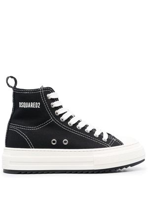 Dsquared2 platform-sole high-top sneakers - Black