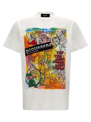 Dsquared2 porn Cotton Crew Neck T-shirt