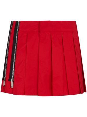 Dsquared2 pressed-crease zip-detail skirt