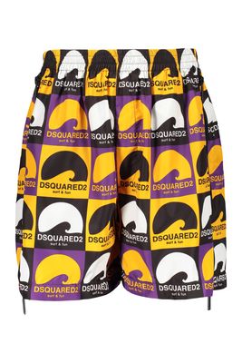 Dsquared2 Printed Techno Fabric Bermuda-shorts