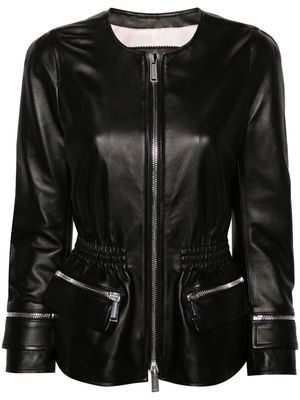 Dsquared2 Proper leather jacket - Black