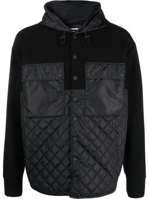 Dsquared2 quilted hooded jacket - Black