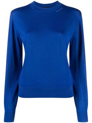 Dsquared2 raised-logo knitted jumper - Blue