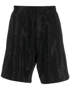 Dsquared2 rhinestone-embellished Bermuda shorts - Black