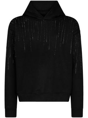 Dsquared2 rhinestone-embellished drop-shoulder hoodie - Black