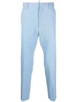 Dsquared2 rhinestone-embellished virgin-wool trousers - Blue