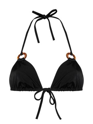 Dsquared2 ring-details triangle bikini top - Black