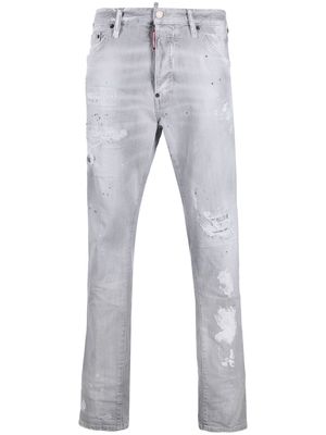 Dsquared2 ripped-detail denim jeans - Grey