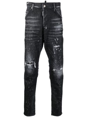 DSQUARED2 ripped slim-cut jeans - Grey