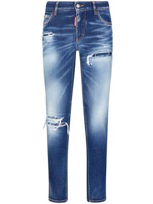 Dsquared2 ripped slim-leg jeans - Blue