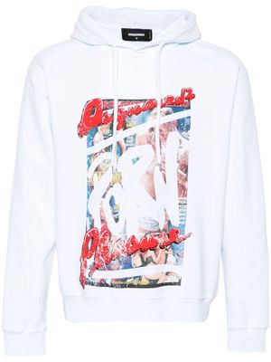 Dsquared2 Rocco Cool cotton hoodie - White