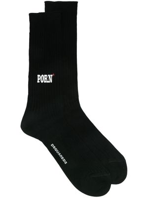 Dsquared2 Rocco cotton socks - Black