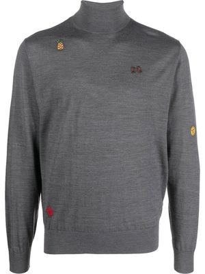 Dsquared2 roll-neck wool jumper - Grey