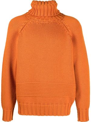 DSQUARED2 roll-neck wool jumper - Orange