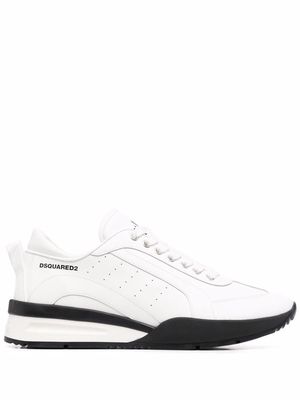 Dsquared2 round-toe lace-up sneakers - White
