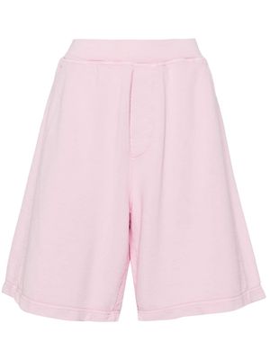 Dsquared2 rubberised-logo cotton shorts - Pink