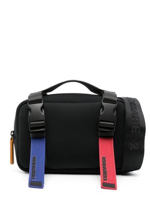 Dsquared2 rubberised-logo strap belt bag - Black