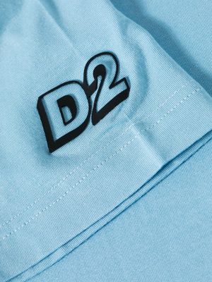 Dsquared2 rubberised-logo T-shirt - Blue