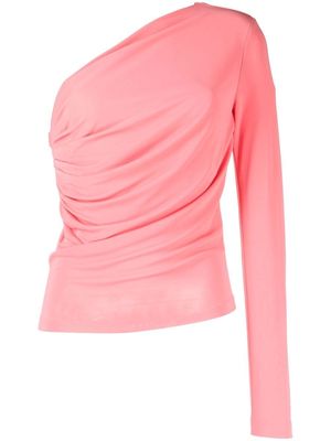 Dsquared2 ruched one-sleeve T-shirt - Pink