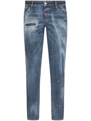 Dsquared2 Sailor crystal-embellished jeans - Blue