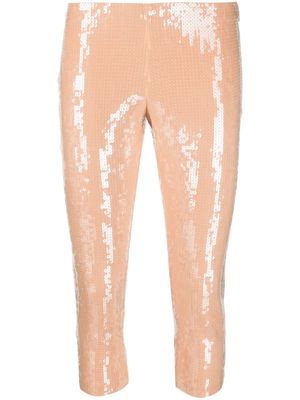 Dsquared2 sequin-embellished cropped trousers - Neutrals
