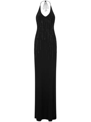 Dsquared2 sequin-embellished halterneck gown - Black