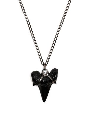 Dsquared2 shark fin pendant necklace - Black