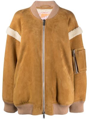 Dsquared2 shearling bomber jacket - Neutrals