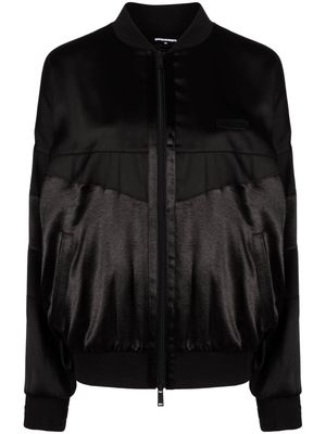 Dsquared2 shine-effect bomber jacket - Black