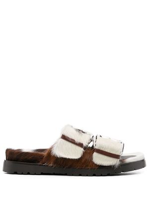 Dsquared2 side buckle-detail sandals - White