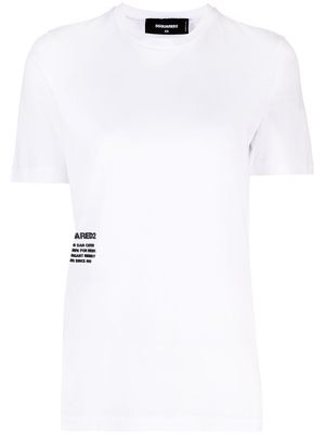 Dsquared2 side-logo cotton T-shirt - White