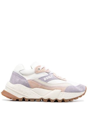 Dsquared2 side logo-print detail sneakers - White