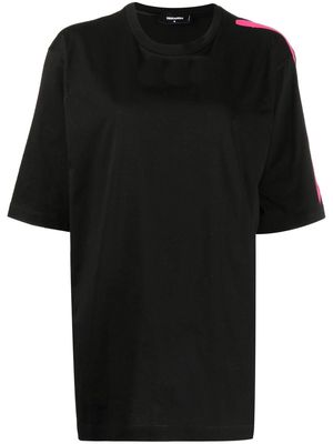 Dsquared2 side-stripe short-sleeved T-shirt - Black