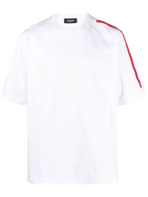 Dsquared2 side-stripe short-sleeved T-shirt - White
