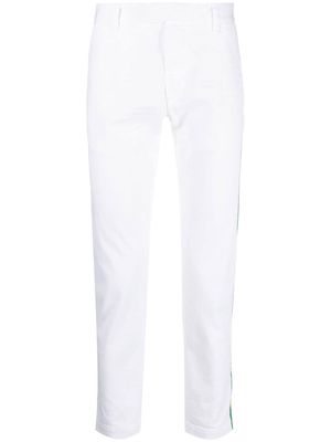Dsquared2 side-stripe straight-leg trousers - White