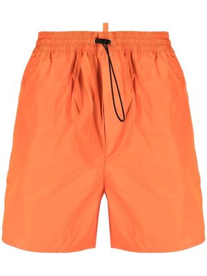 Dsquared2 side zip-detail swim shorts - Orange