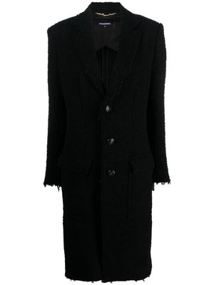 Dsquared2 single-breasted bouclé coat - Black