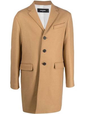 Dsquared2 single-breasted coat - Neutrals
