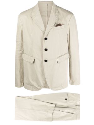 Dsquared2 single-breasted cotton suit - Neutrals