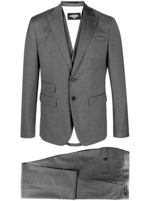 Dsquared2 single-breasted cotton-wool suit - Grey