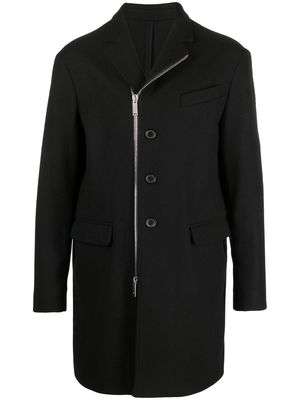 Dsquared2 single-breasted zipped coat - Black