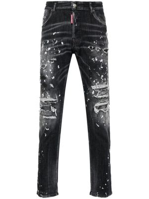 Dsquared2 Skater distressed straight-leg jeans - Black