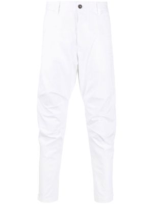 Dsquared2 skinny-cut gathered-design trousers - White