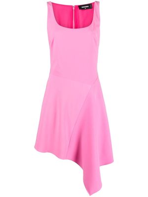 Dsquared2 sleeveless asymmetric minidress - Pink