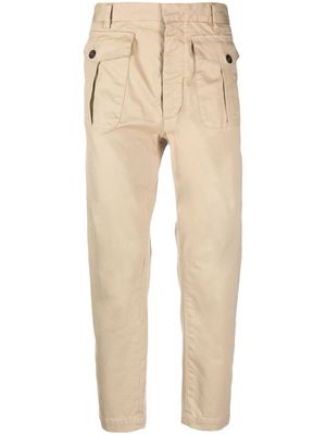 Dsquared2 slim-cut cotton cargo trousers - Brown