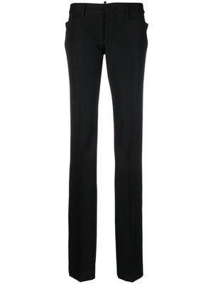 Dsquared2 slim-cut virgin wool trousers - Black