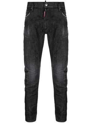 Dsquared2 slim-cut washed jeans - Black