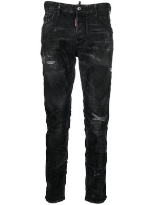 Dsquared2 slim-fit distressed jeans - Black