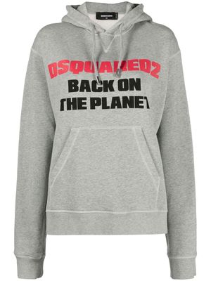 Dsquared2 slogan-print hoodie - Grey