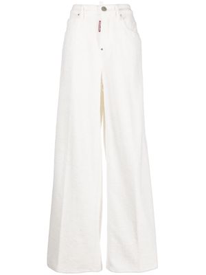 Dsquared2 slouchy terrycloth trousers - White